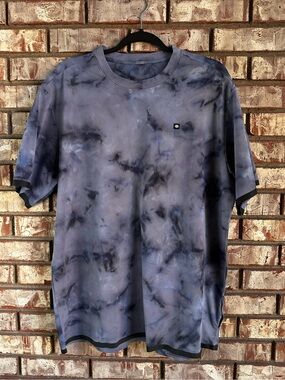 686 Tech Mesh T Shirt Tye Dye Blue Size Large